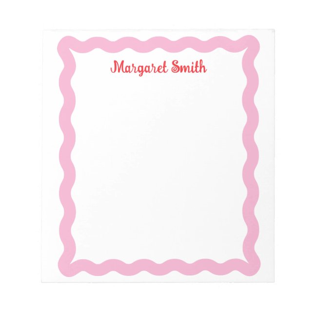 Cuadernos personalizados con monograma y borde de  (Frente)