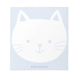 Cuadernos personalizados para niños Kitty azul cla