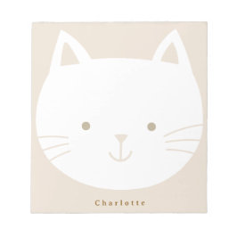Cuadernos personalizados para niños Kitty broncead
