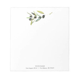 Cuadernos Personalizados Rama de Olivo Acuarela