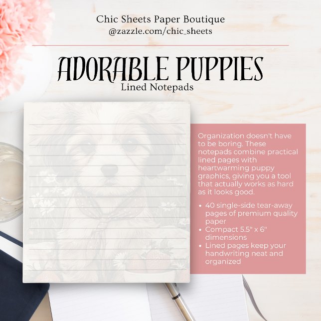 Cuadernos Rayados de Cachorros Adorables (Subido por el creador)