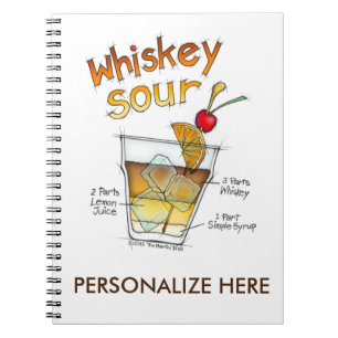 CUADERNOS - RECETA DE WHISKEY SOUR CÓCTEL DE ARTE