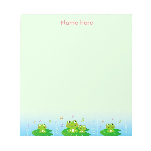Cuadernos Simples de Ranas Felices (Frente)