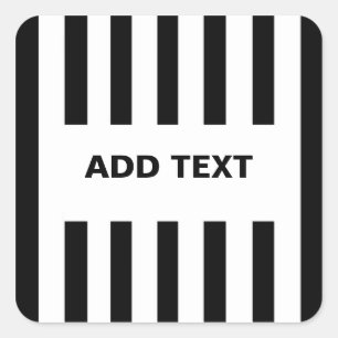 Cuadrada Agregar su propio texto al Pegatina de diseño de r