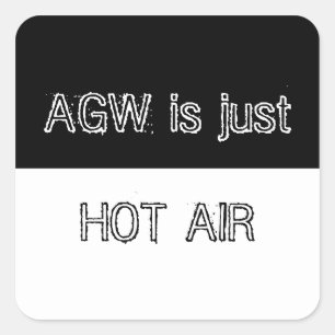 Cuadrada AGW es sólo Pegatina de aire caliente