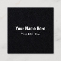 Ajuste, 2,5" x 2,5", tarjeta de visita negra