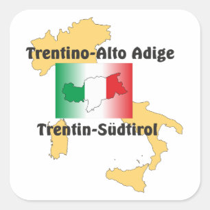 Cuadrada Alto Adige - Alto Adige Italia - Italia pegatina