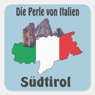 Cuadrada Alto Adige - Alto Adige Italia - Italia pegatina