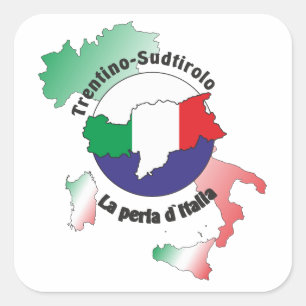 Cuadrada Alto Adige - Alto Adige Italia - Italia pegatina