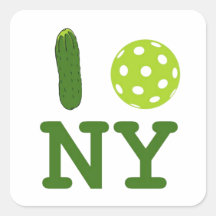 Amo al Pegatina de Nueva York (Pickleball)