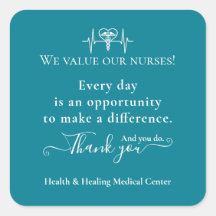 Apreciación Pegatina Enfermera Semana Mes Bulk