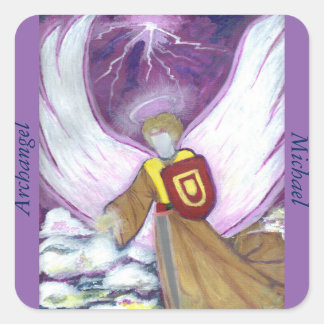 Cuadrada Archangel Michael Pegatina