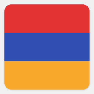 Cuadrada Armenia Flag Pegatina