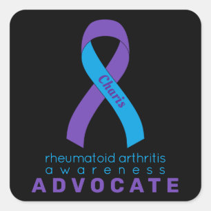 Cuadrada Artritis reumatoide Advocate Pegatina de la plaza
