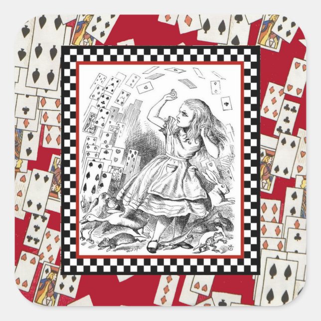 Cuadrada Ataque de la tarjeta 1 Pegatina (Anverso)