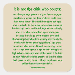 Cuadrada Atrevimiento grandemente del pegatina