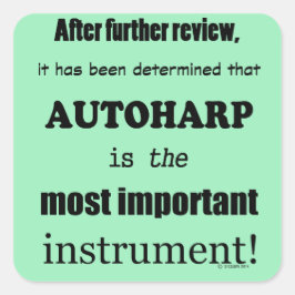 Cuadrada Autoharp Pegatina de cuadrado de instrumentos más 