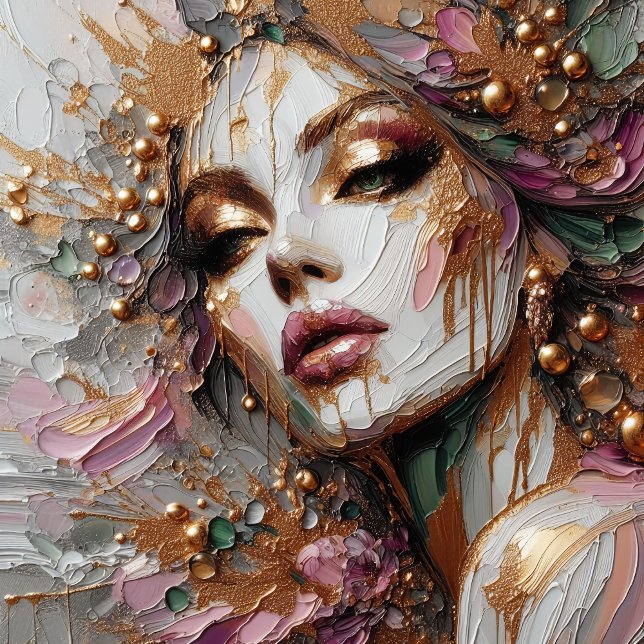 Cuadrada Automático - Pegatina de Arte Automático de Futuri (Beautiful Daydream - Artwork by Kimberly Anne Stevens)