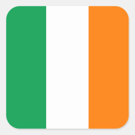 Cuadrada Bandera de Irlanda Gran Pegatina cuadrado
