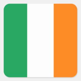 Cuadrada Bandera del Pegatina de la Plaza de Irlanda