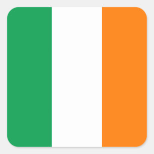 Cuadrada Bandera del Pegatina de la Plaza de Irlanda
