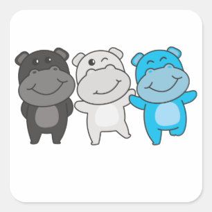 Cuadrada Bandera Mascica Orgullo Lgbtq Cute Pegatina Plaza 