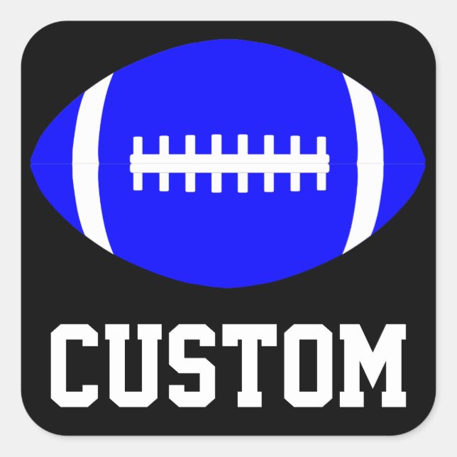 Cuadrada Banquete Fiesta del equipo de Pegatina de fútbol a (Anverso)