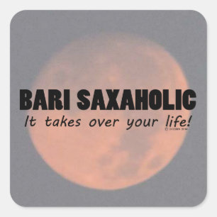 Cuadrada Bari Saxaholic Life Square Pegatina