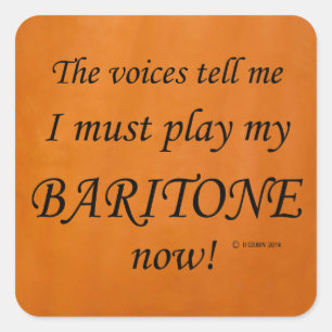 Cuadrada Baritone Voices dice que debe tocar al Pegatina de