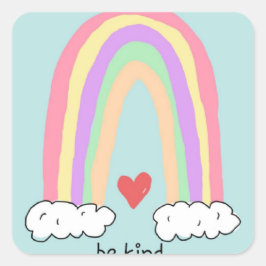 Cuadrada Be Kind Pegatina