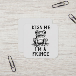 Cuadrada Bésame, soy una tarjeta de visita de Prince