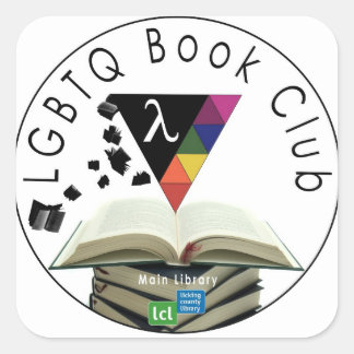 Cuadrada Biblioteca del Condado de Liceo: Pegatina LGBTQ