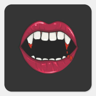 Cuadrada Bite Me pegatina