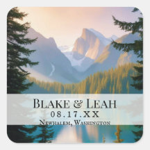 Boda de personalizable Fecha Evento Pegatina Monta