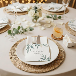 Cuadrada Boda formal Pegatina cuadrado botánico