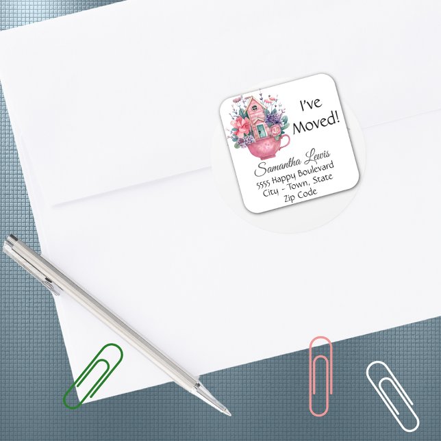 Cuadrada Bonito acuarela que he movido a un Pegatina de dir (Subido por el creador)