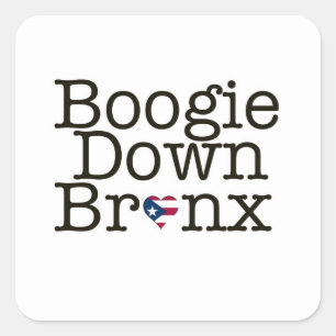 Cuadrada Boogie Down Bronx Pegatina
