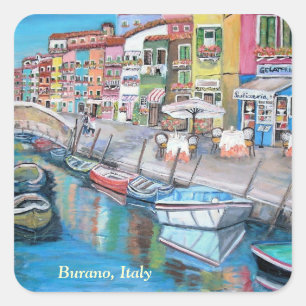 Cuadrada Burano, Venecia - Pegatina