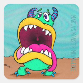 Cuadrada Burt, pegatina