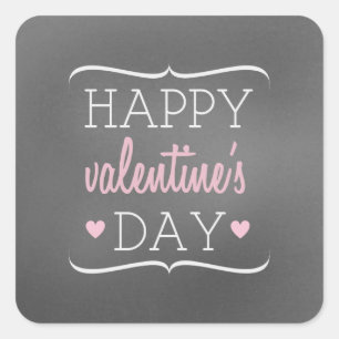 Cuadrada Cartel inspiró al Pegatina de San Valentín