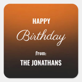 Cuadrada Celebración clásica: feliz Pegatina de la Plaza de