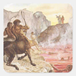 Cuadrada Centaur Archers-Inferno Square Pegatina