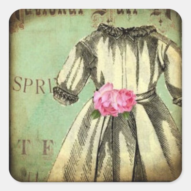 Cuadrada CHiLDHooD DReaMs Pegatina SHeeT (Anverso)