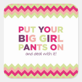 Cuadrada Cita de Big Chica Pants - Pegatina