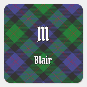 Cuadrada Clan Blair Tartan Square Pegatina