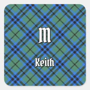 Cuadrada Clan Keith Tartan Square Pegatina