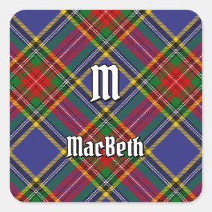 Cuadrada Clan MacBeth Tartan Square Pegatina