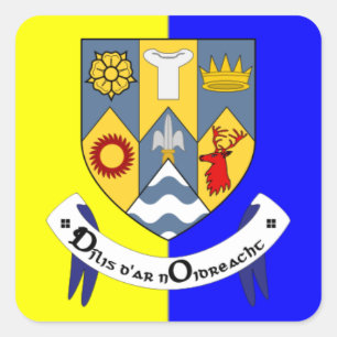 Cuadrada Clare Pegatina