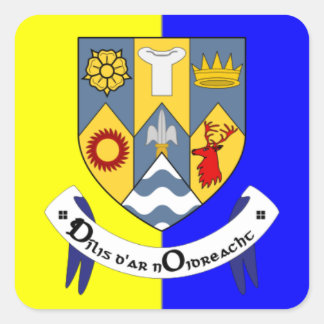 Cuadrada Clare Pegatina