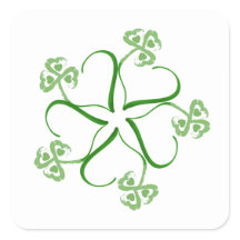 Clover Heart Pegatina